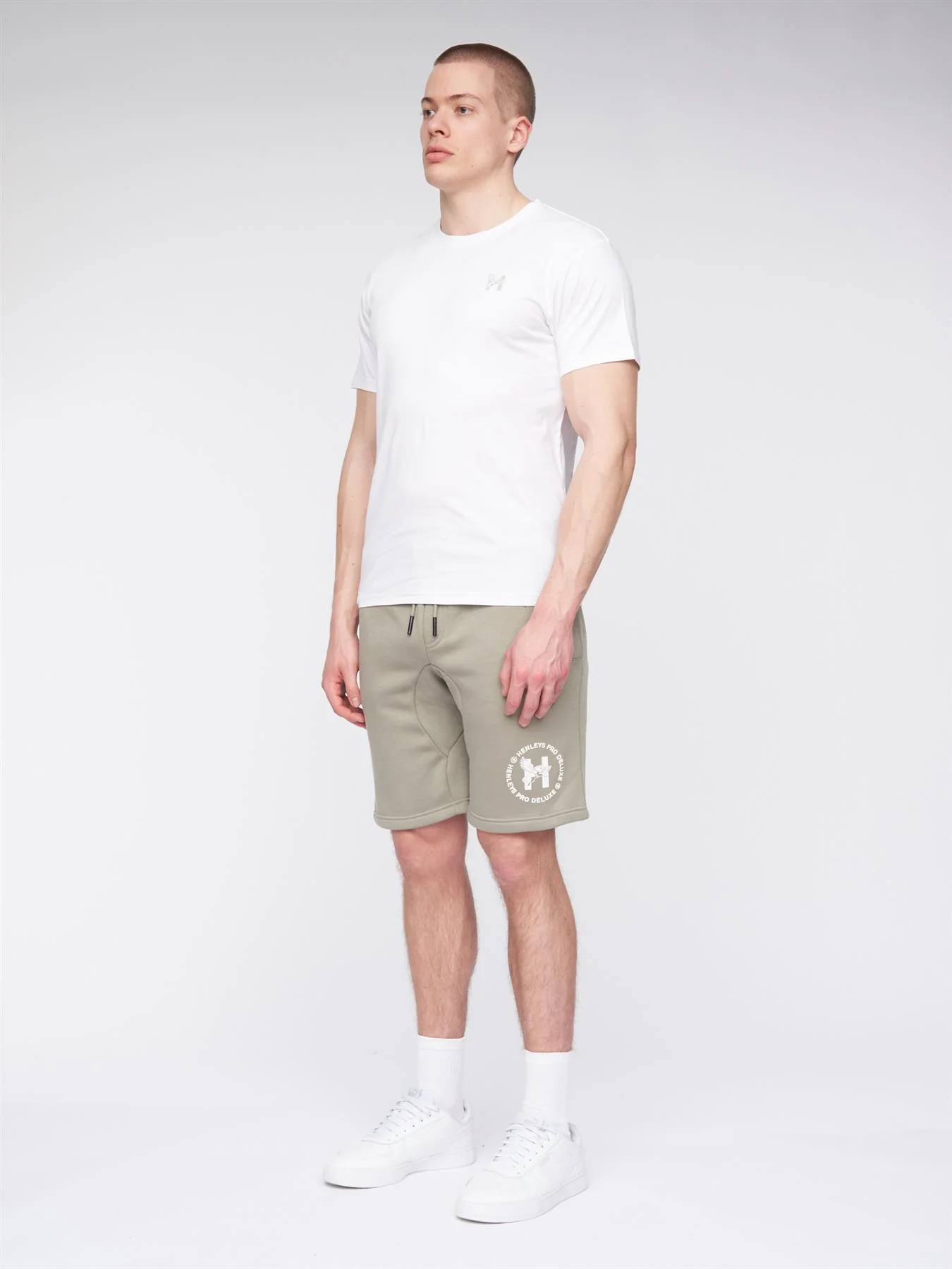 Metafone Jog Shorts Dusty Olive - Image 3