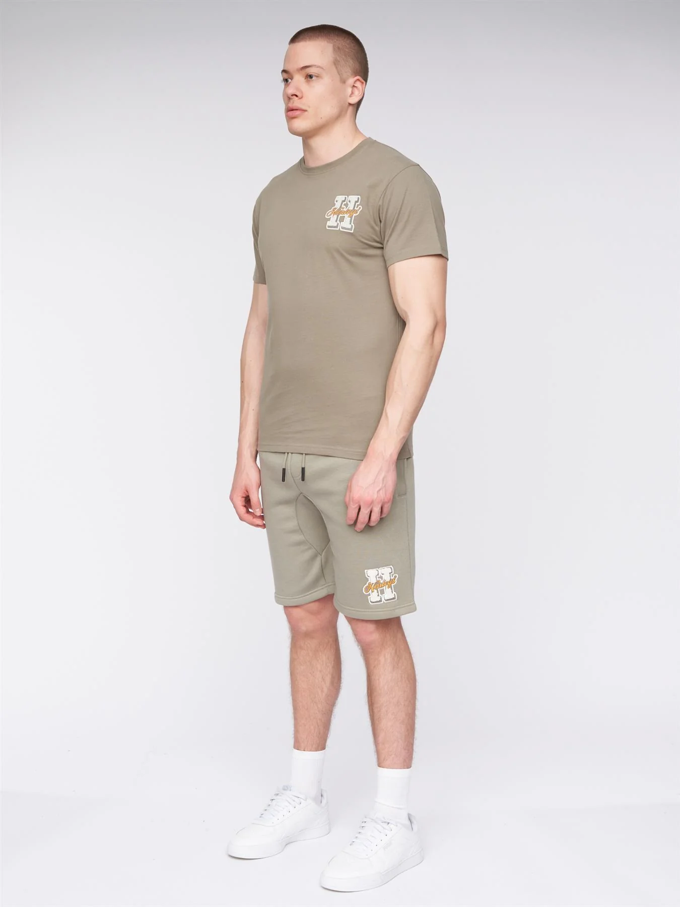 Aitchen Jog Shorts Dusty Olive - Image 3