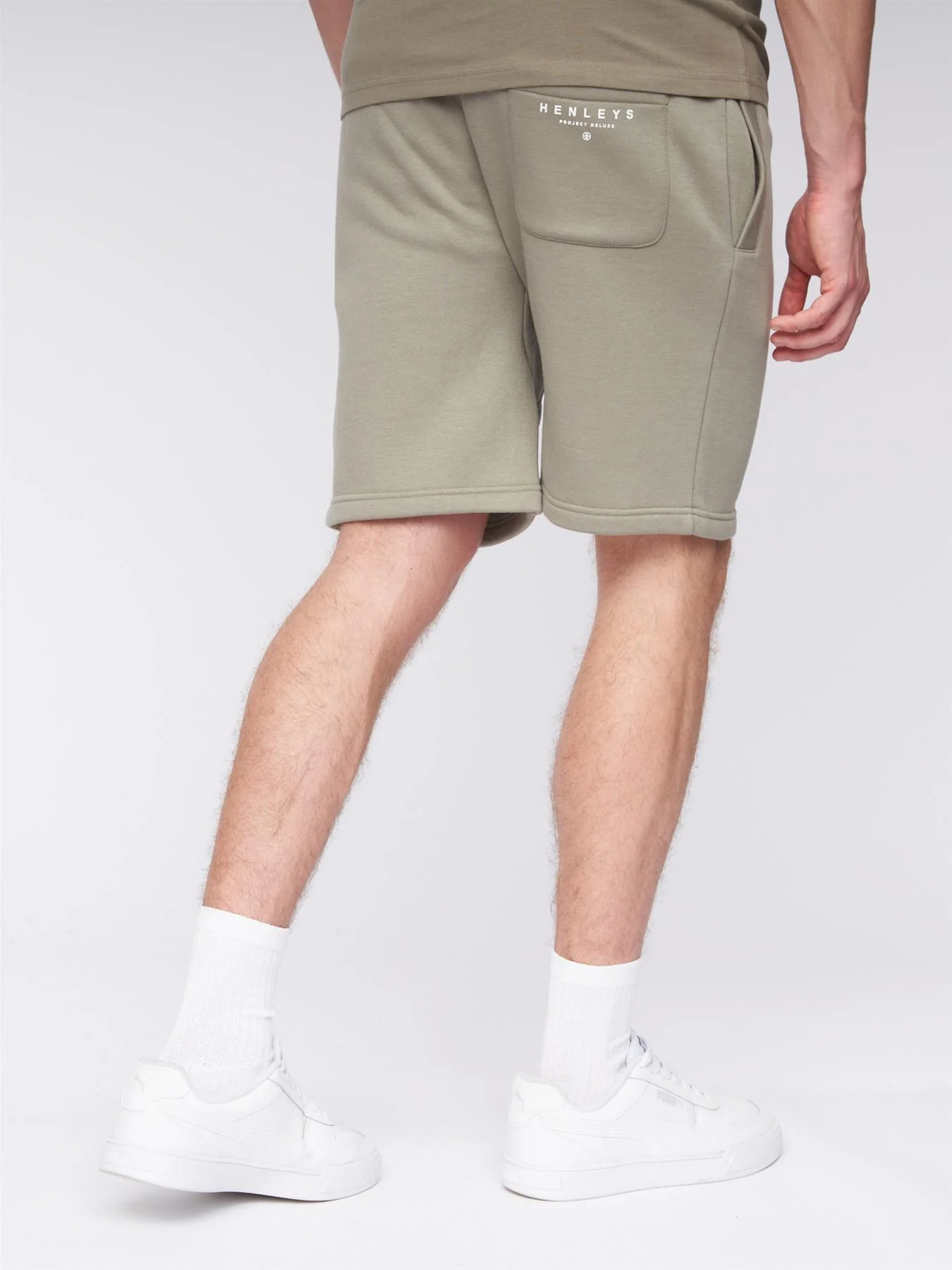 Aitchen Jog Shorts Dusty Olive - Image 4