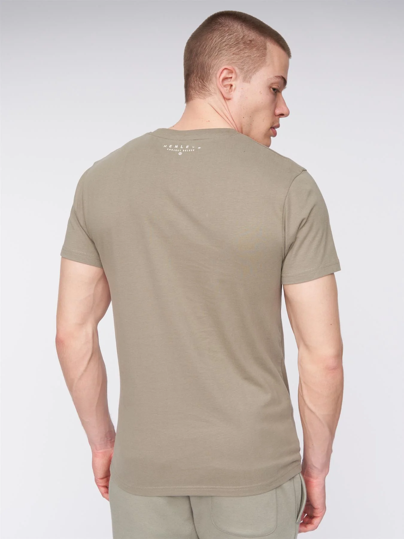 Aitchen T-Shirt Dusky Olive - Image 4