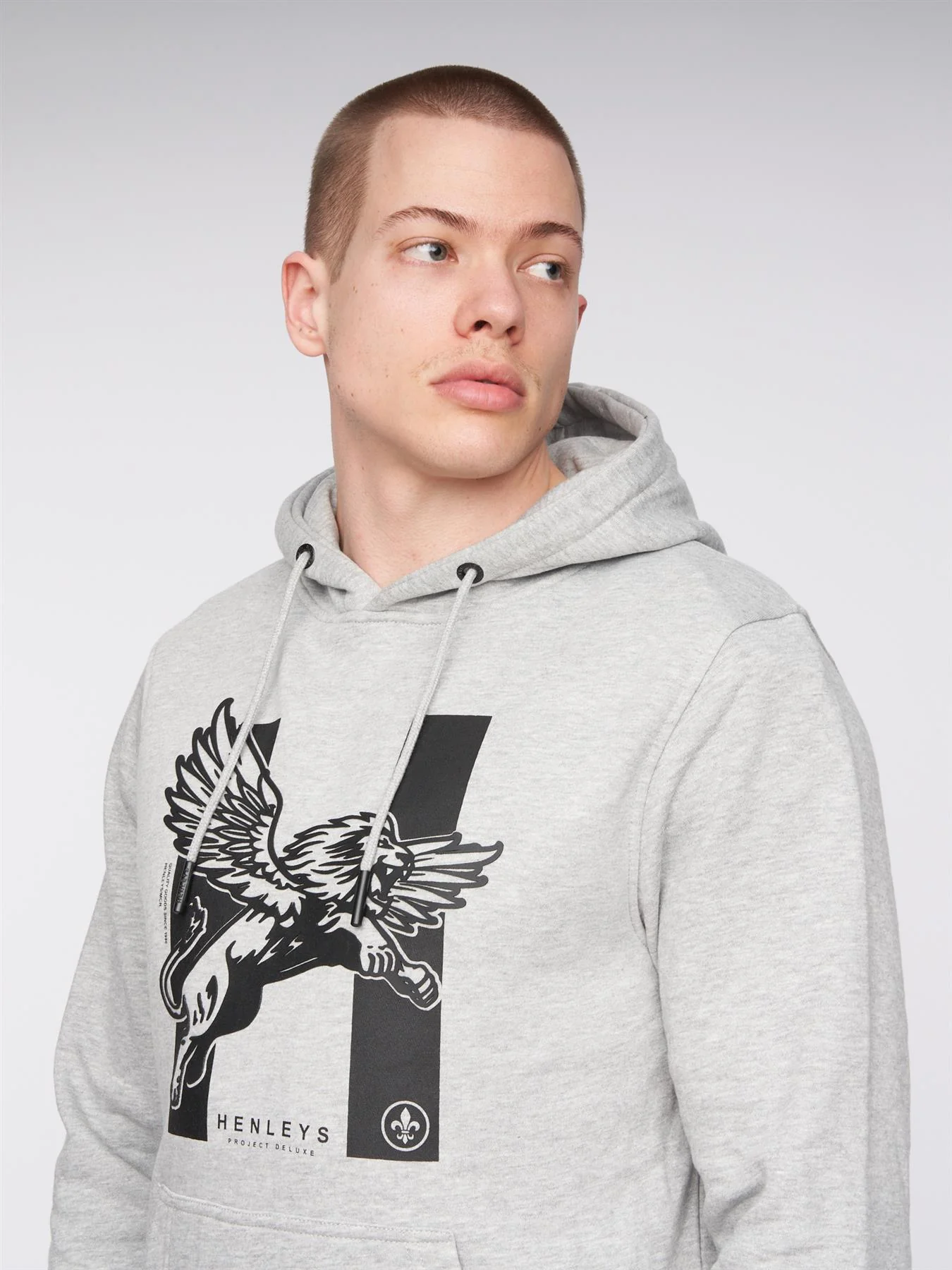 Curveball Hoodie Grey Marl - Image 5