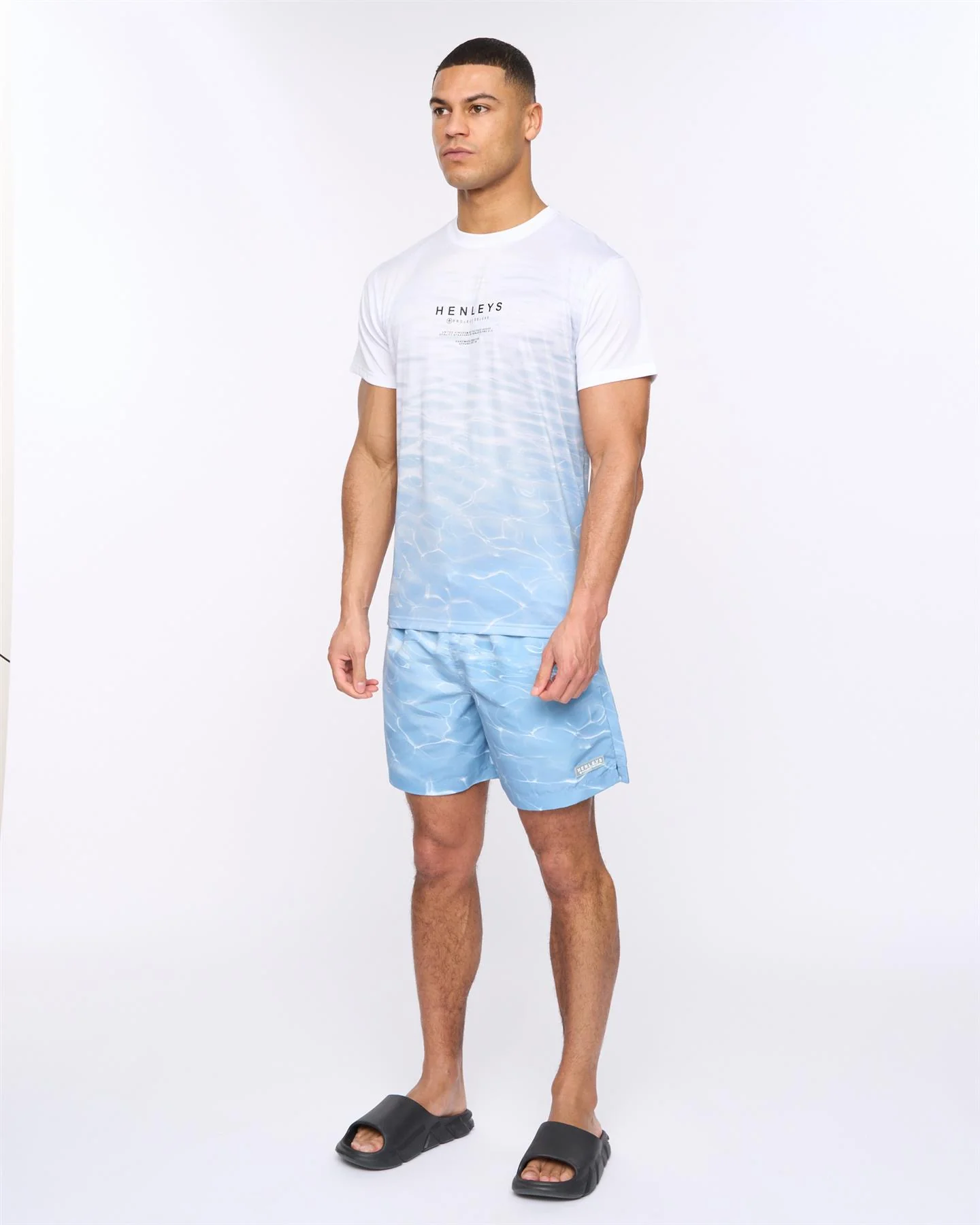 Henpool T-Shirt Denim Blue - Image 3