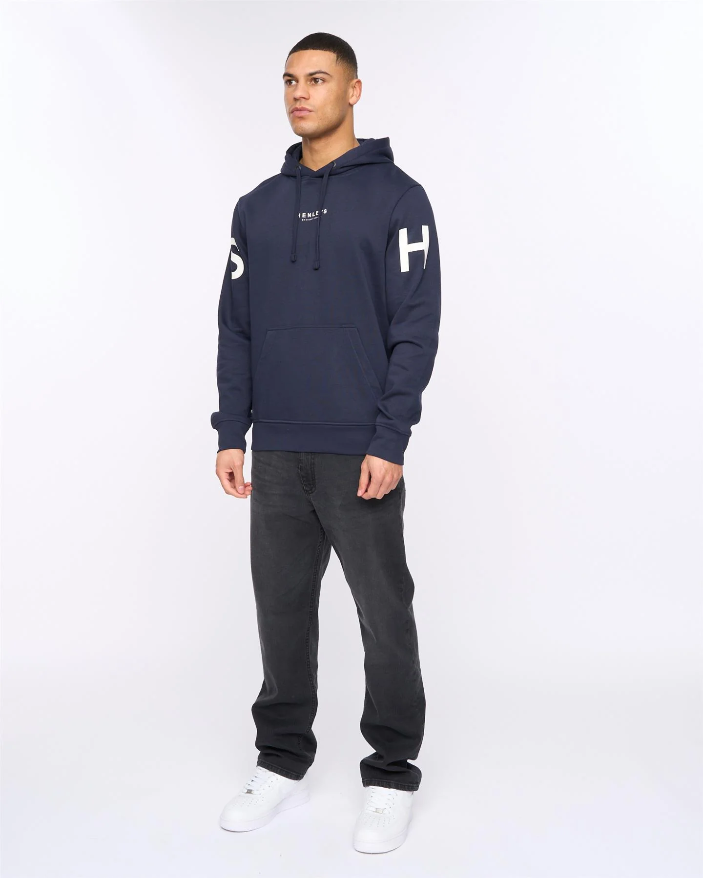 Hensleeve Hoodie Navy - Image 3