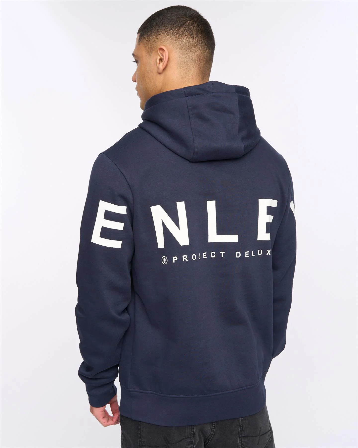 Hensleeve Hoodie Navy - Image 4