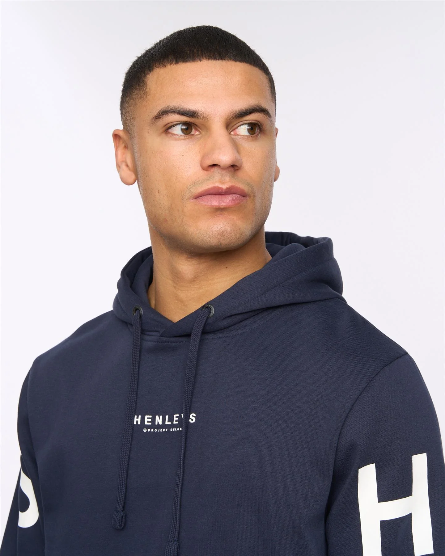 Hensleeve Hoodie Navy - Image 5