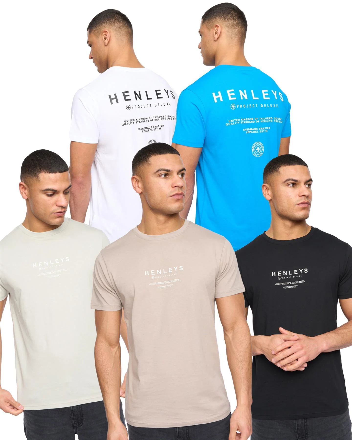 Henstack T-Shirt 5pk Assorted