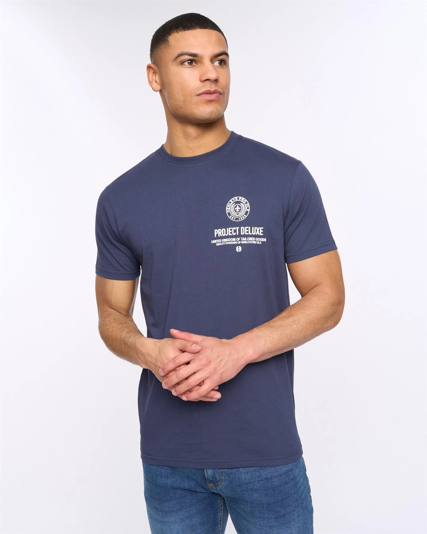 Henstamp T-Shirt Navy - Image 3