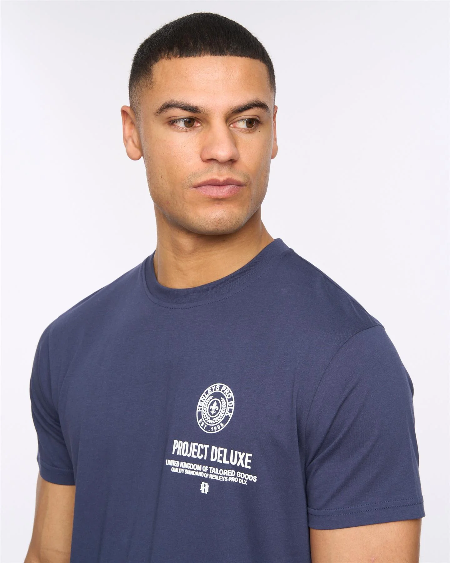 Henstamp T-Shirt Navy - Image 4