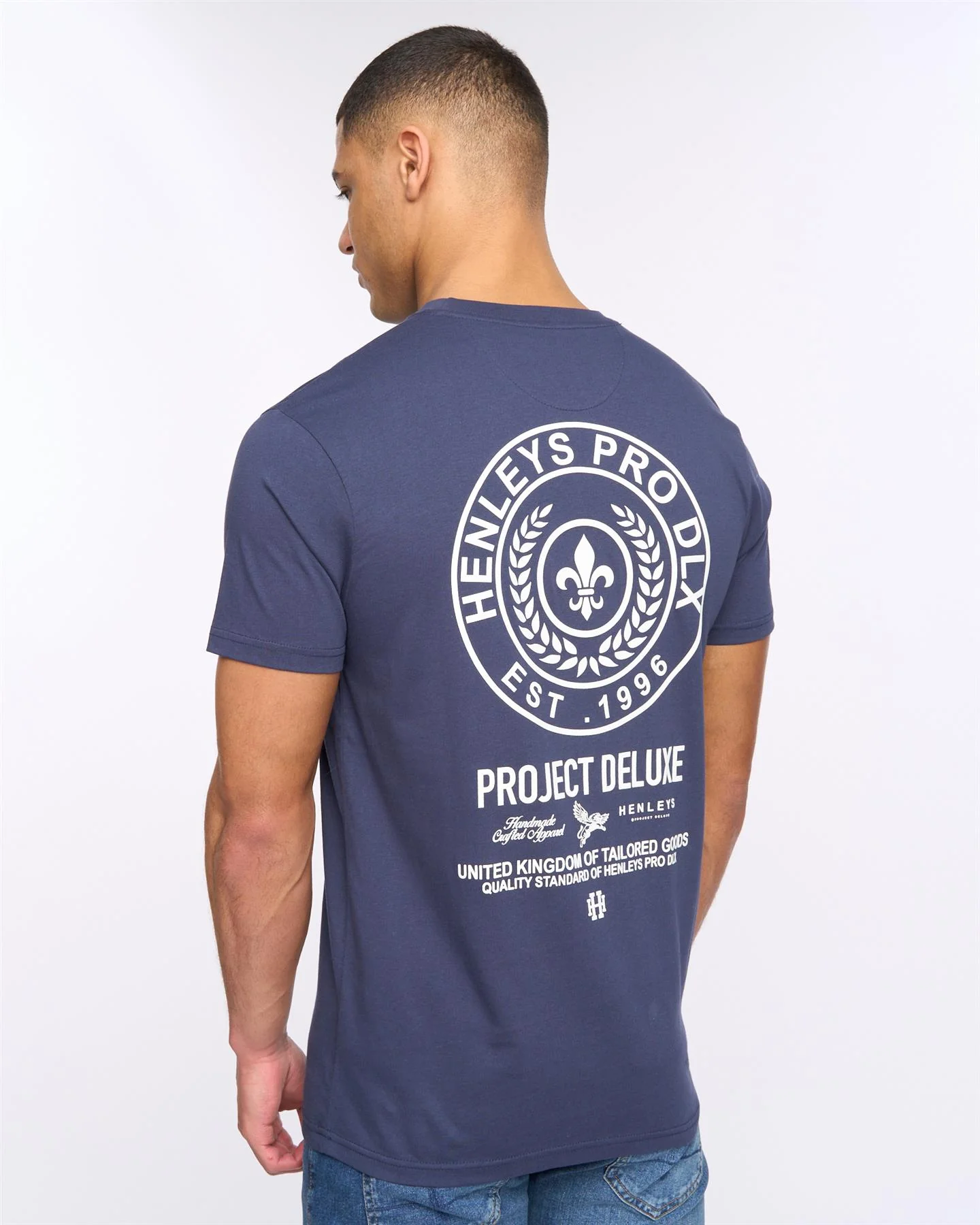 Henstamp T-Shirt Navy - Image 5