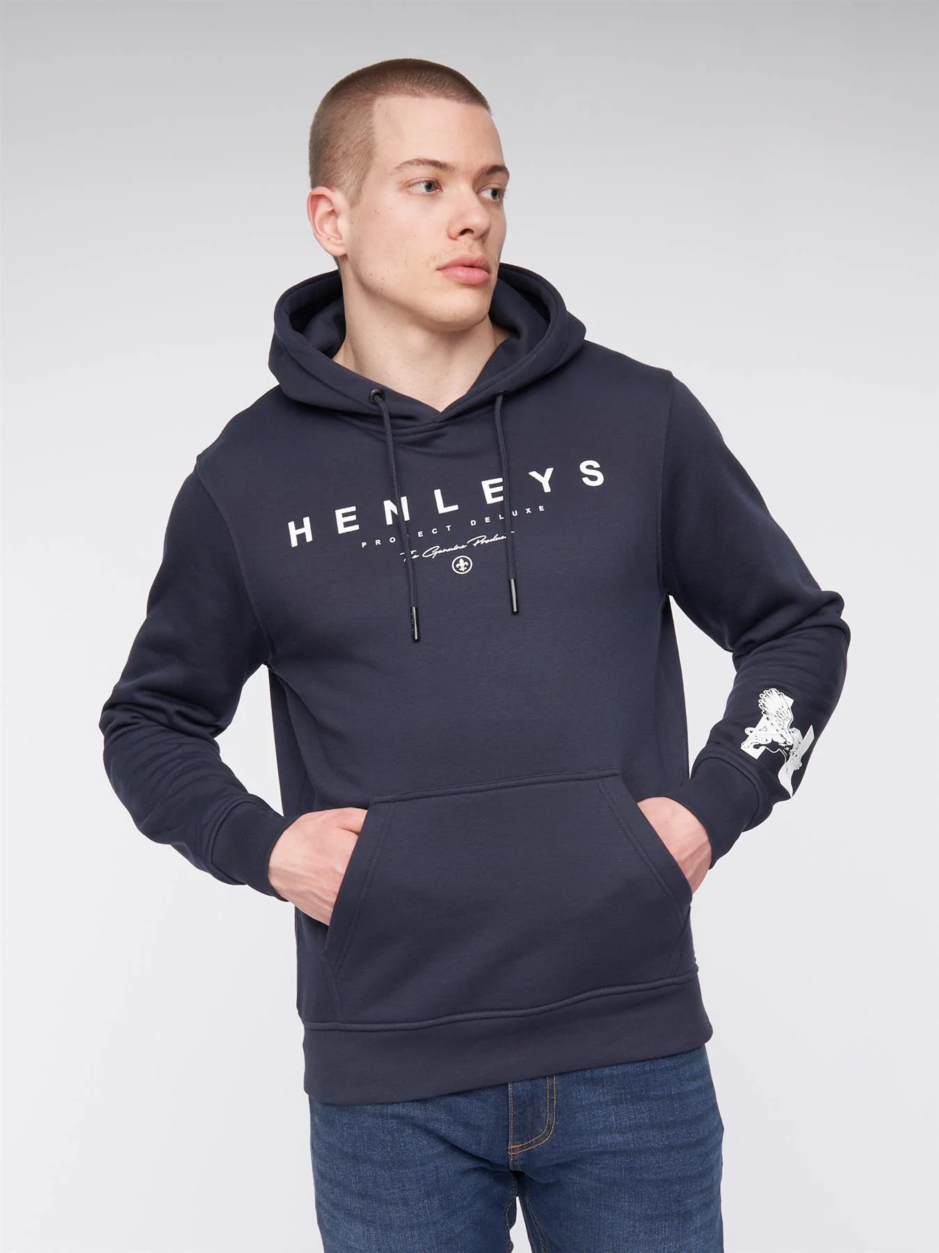 Hentyme Hoodie Navy - Image 3