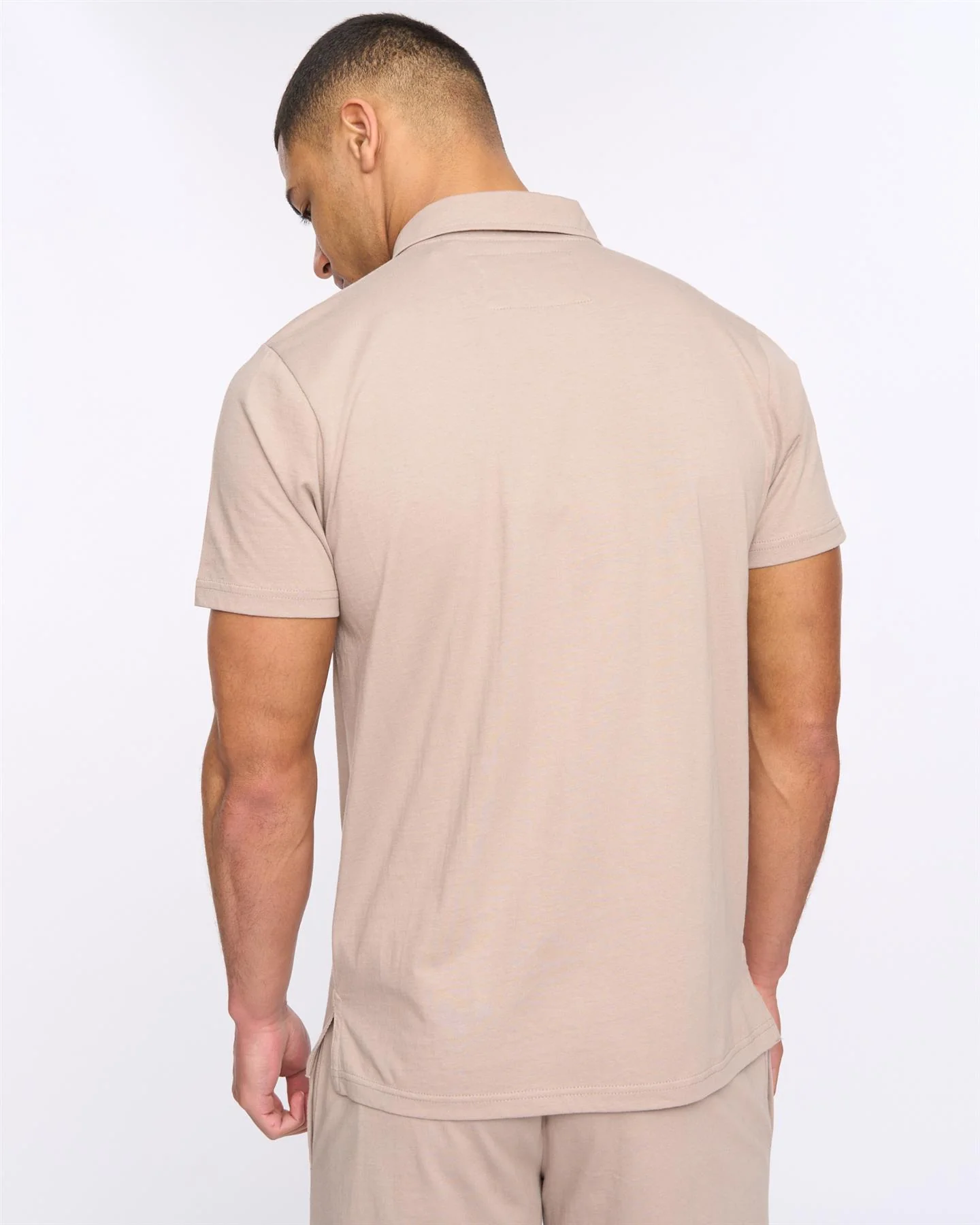 Henychill Polo/Shorts Set Taupe - Image 5