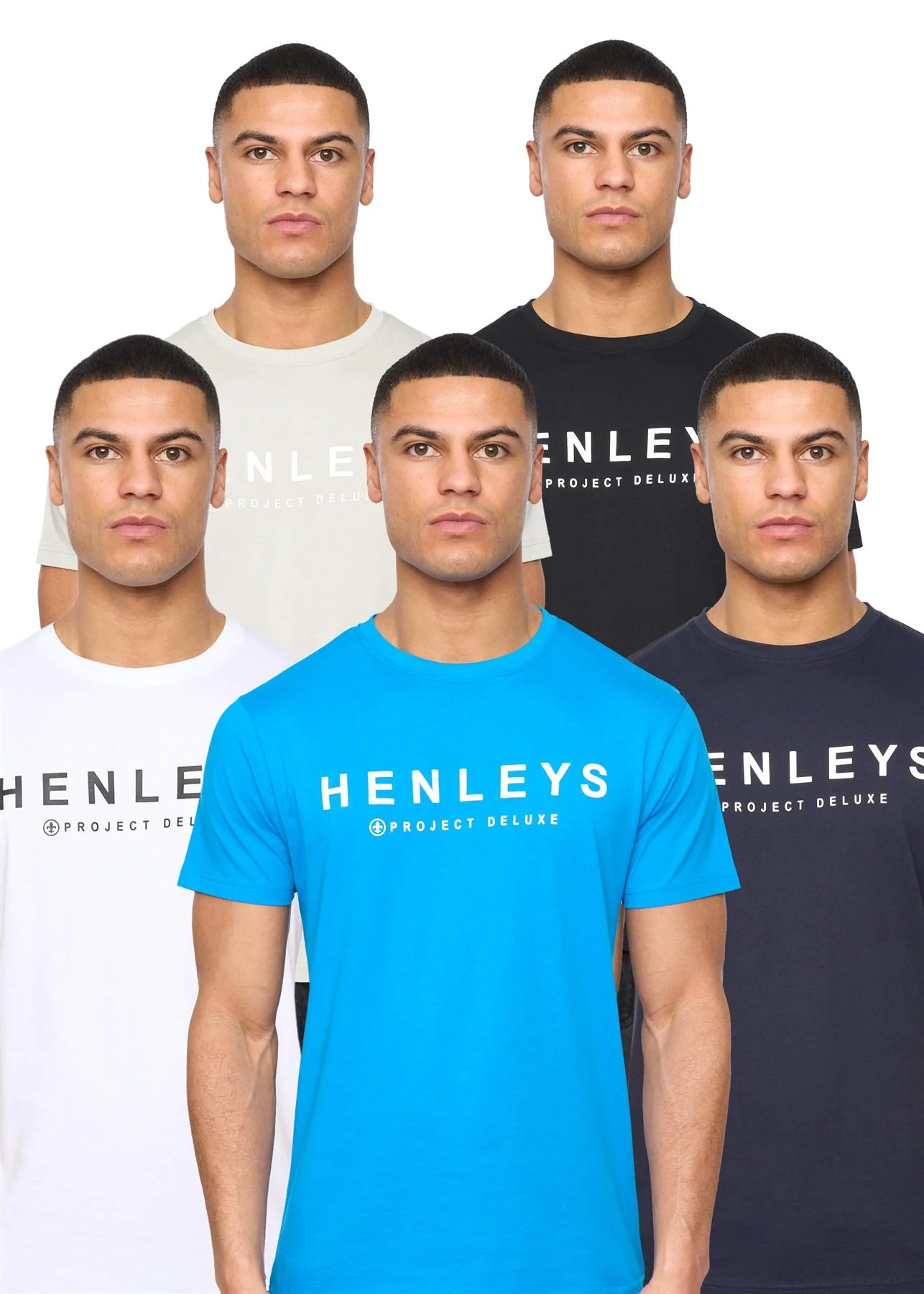 Henyfront T-Shirt 5pk Assorted