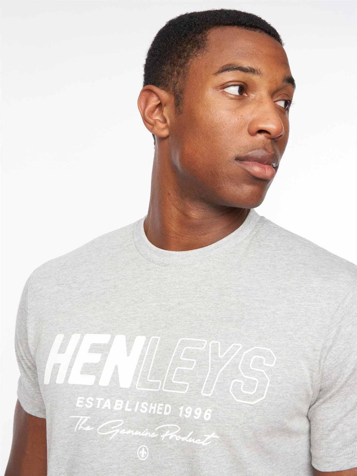 Melvern T-Shirt Grey Marl - Image 4