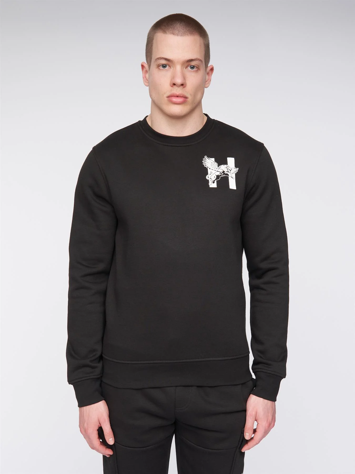 Morehen Crew Sweat Black - Image 3