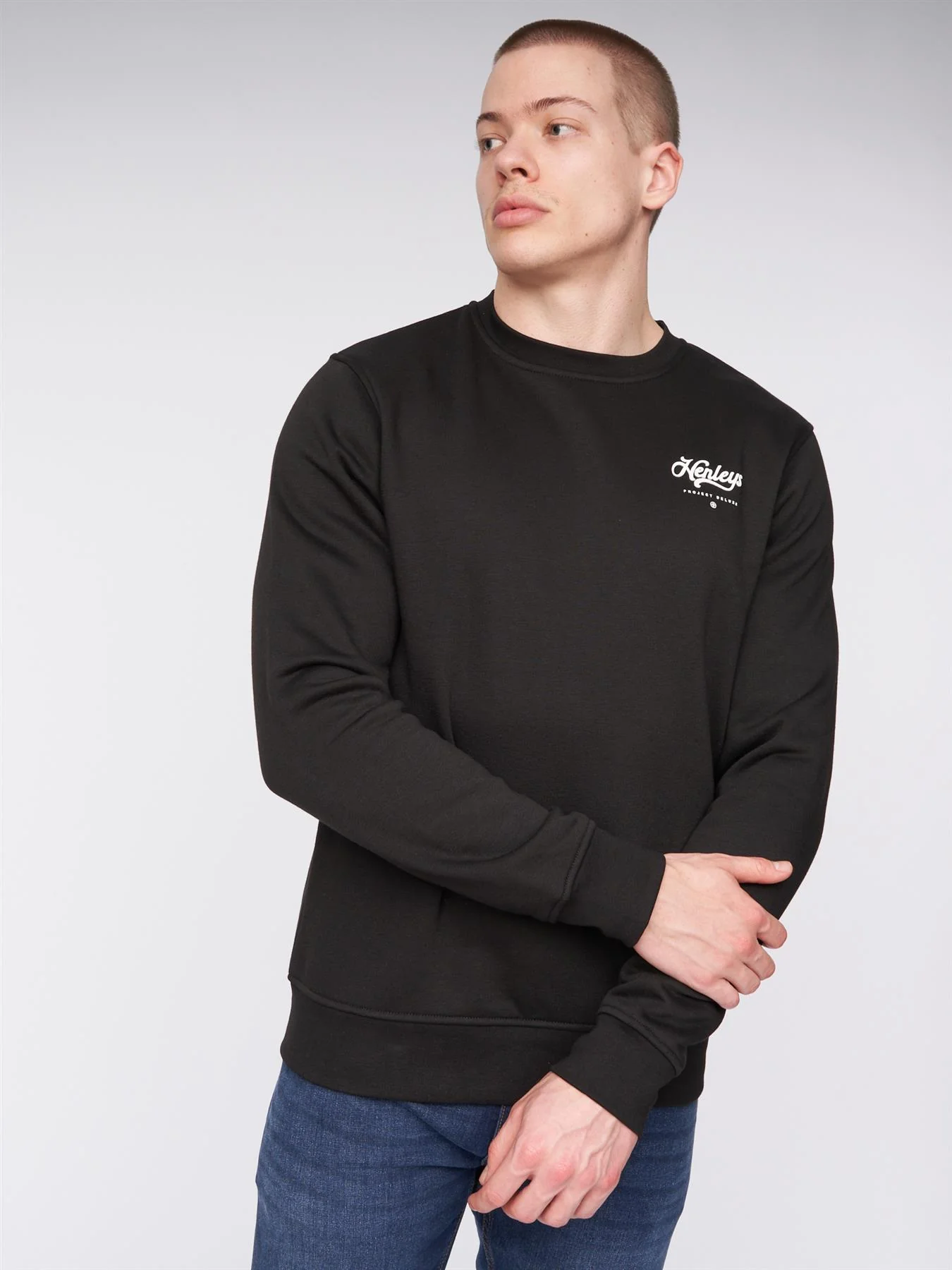 Scripthen Crew Sweat Black - Image 3