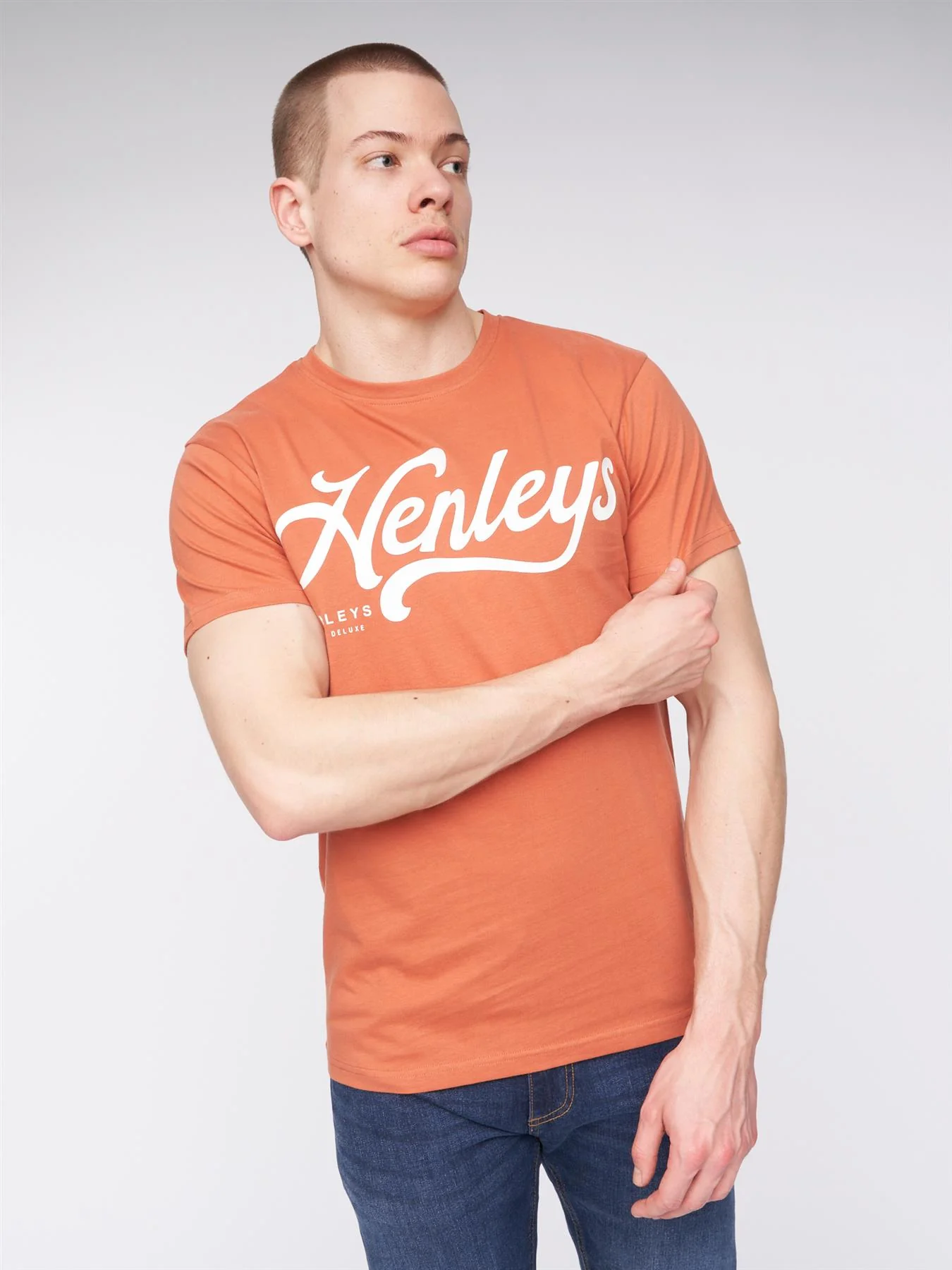 Scripthen T-Shirt Brick Red - Image 3