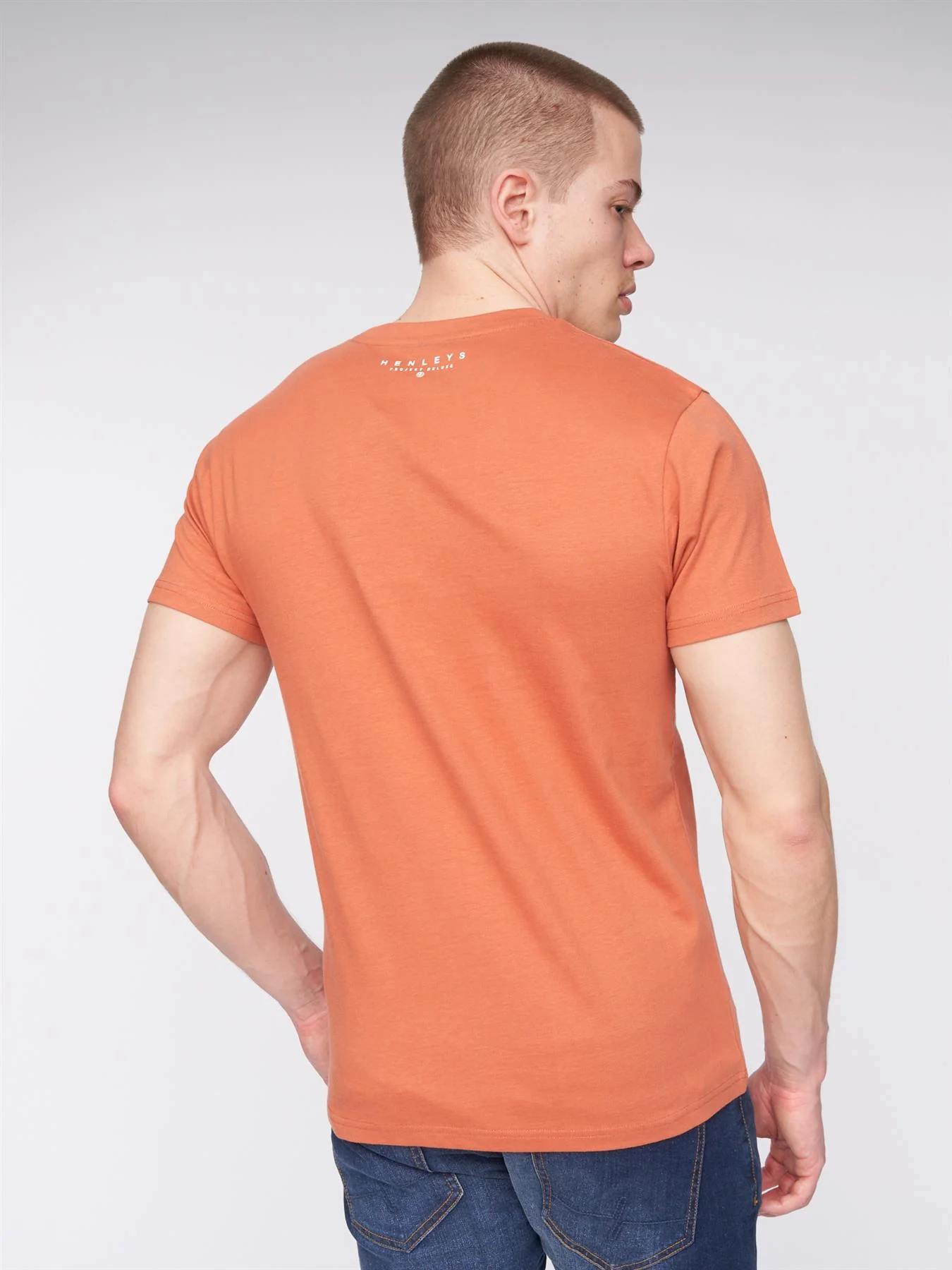 Scripthen T-Shirt Brick Red - Image 4