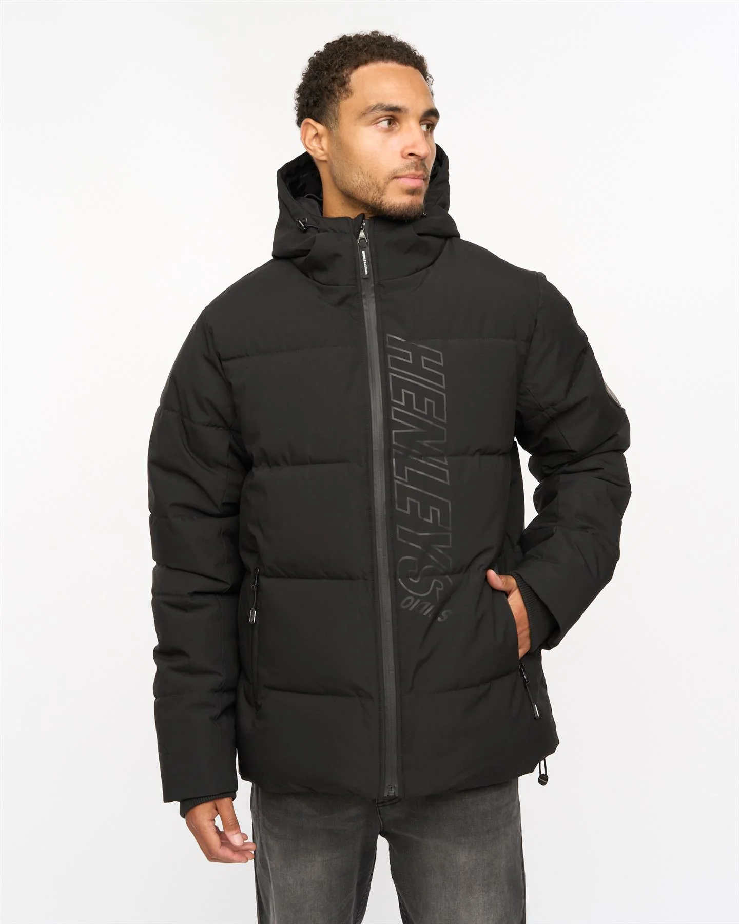 System Ski Puffer Jacket Black - Image 2
