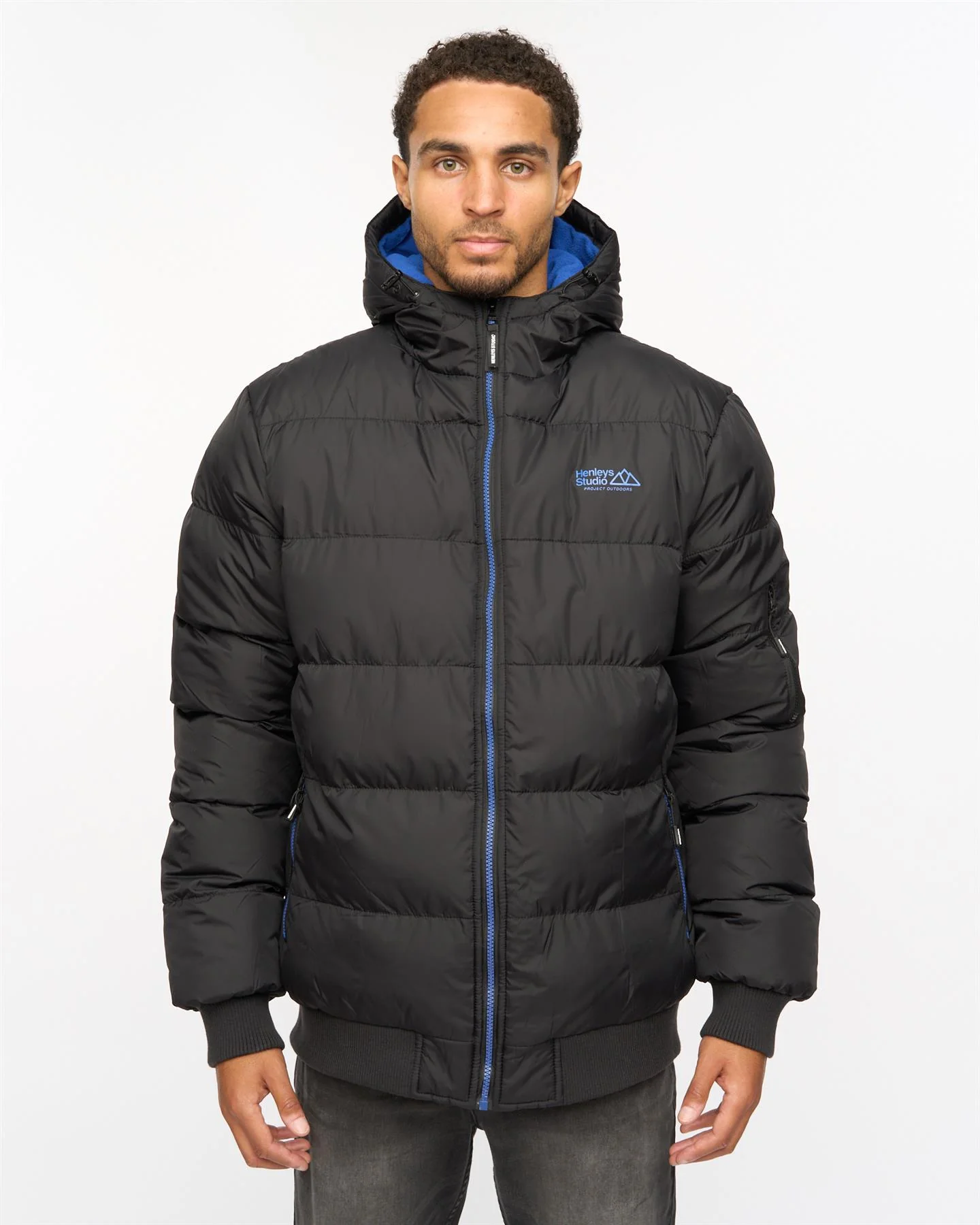 Thinker Puffer Bomber Jacket Black